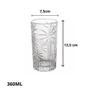 Imagem de Copo Alto Transparente Cristal Palm Tree 360ML Wolff