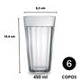 Imagem de Copo Americano Long Drink 450ml Vidro Grosso Resistente