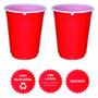 Imagem de Copo Americano Red Cup Beer Pong 440Ml Vermelho 500Un Descar