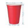 Imagem de Copo americano red cup beer pong descartável 100 un vermelho