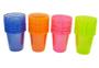 Imagem de Copo Biodegradável Crystal Shot 30ml Rosa Neon - 10 unid