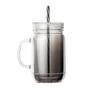 Imagem de Copo Brw Plástica com Canudo 600ml Degradê Cinza