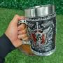 Imagem de Copo Caneca 3D Resina Faca Na Caveira Dark Medieval