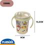 Imagem de Copo Caneca Com Alça E Tampa Rosa Azul Infan 330 Ml Plasútil Variação