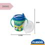 Imagem de Copo Caneca Com Alça E Tampa Rosa Azul Infan 330 Ml Plasútil Variação