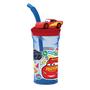 Imagem de Copo Canudo Disney Carros MacQueen 3D Oficial 360ml Infantil