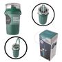 Imagem de Copo Canudo Termico Pegador 550Ml Aco Inox