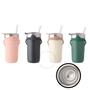 Imagem de Copo Canudo Termico Pegador 550Ml Aco Inox