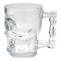 Imagem de Copo Caveira Beer De Chopp Cerveja Bar Transparente 510 ML Com Alça De Vidro 7458 - Mimo Style