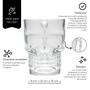 Imagem de Copo Caveira Beer De Chopp Cerveja Bar Transparente 510 ML Com Alça De Vidro 7458 - Mimo Style