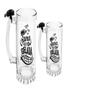 Imagem de Copo chopp em vidro 400ml com campainha cerveja caneca com sino luxo happy hour