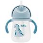 Imagem de Copo com Alça Dino Azul 240ml Buba 12580