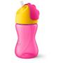 Imagem de Copo com canudo curvado 300ml rosa e amarelo - Philips Avent