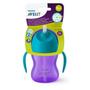 Imagem de Copo com Canudo Curvado Avent Dino Roxo/Azul 200ml SCF796/02