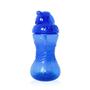 Imagem de Copo com Canudo de Silicone e Tampa Retrátil Azul 300ml - Nûby