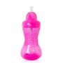 Imagem de Copo com Canudo de Silicone e Tampa Retrátil Rosa 300ml - Nûby