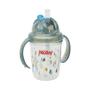 Imagem de Copo Com Canudo E Alça Tritan Cinza 240ml +12m Nuby