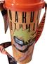 Imagem de Copo Com Canudo Fita Cordão Naruto Uzumaki 1000Ml - Laranja