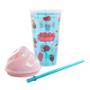 Imagem de Copo com canudo Ice Cream Tampa Sorvete 500ml