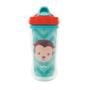 Imagem de Copo com Canudo Infantil Parede Dupla Buba Macaco ou Unicórnio 320ml