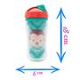 Imagem de Copo com Canudo Infantil Parede Dupla Buba Macaco ou Unicórnio 320ml