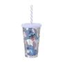 Imagem de Copo Com Canudo Lillo Stitch 500 ml Reutilizável Plasutil
