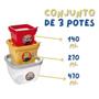 Imagem de Copo com Canudo Minions Malvado Favorito Refrigerante Kit 3 Potes Conect Quadrado Plasutil Ideal Lanche Escolar Infantil com Personagem