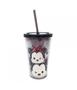 Imagem de Copo Com Canudo Preto Mickey E Minnie Tsum Tsum 450ml Disney