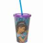 Imagem de Copo Com Canudo Princesa Jasmine Aladdin 450ml - Disney