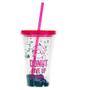 Imagem de Copo Com Canudo Rosa Glitter Dermiwil 37741