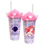 Imagem de Copo com Canudo Shake Princesa a Pequena Sereia 500ml - 1 unidade