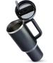 Imagem de Copo com Canudo Stanley Quencher 2.0 Black 1,180 Litros