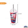 Imagem de Copo Com Canudo Super Heróis Menino 500 Ml Plasutil