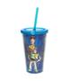 Imagem de Copo Com Canudo Toy Story 450ml Azul - Disney