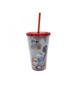 Imagem de Copo Com Canudo Vermelho Mickey E Minnie Tsum Tsum 450ml Disney