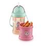 Imagem de Copo com Porta Snack Playful Sunset 300ml Rosa Fisher Price - BB1013