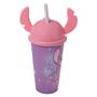 Imagem de Copo Com Tampa Ludica Angel 500 Ml Rosa Little e Stitch