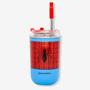 Imagem de Copo com tampa spider man e canudo  300ml prod. oficial