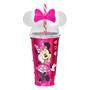 Imagem de Copo da Minnie com Orelhas e Canudo 500ML Rosa Claro - 1 unidade