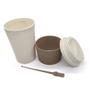 Imagem de Copo de café de bambu e pp sortido com tampa e mexedor 450ml - ad