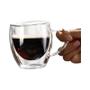 Imagem de Copo de Café de Vidro com Parede Dupla - 250ml - Isolamento Térmico