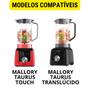 Imagem de Copo de Liquidificador Resistente Mallory Taurus Touch Vermelho