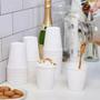 Imagem de Copo De Papel Branco 100Ml 110Ml Biodegradável Térmico C/100
