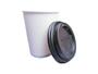 Imagem de Copo de Papel Térmico Liso Branco de 300 ml com Tampa Para Beber - 100 Unidades