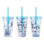 Imagem de Copo de Plástico 450ml Shine Teen com Canudo - Art Brink