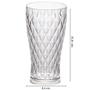 Imagem de Copo de Plástico 500ml Cristal Glamour âmbar com 6 unidades Plasutil ref.14205