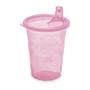 Imagem de Copo de transição adoleta bebê rosa com bico anatomico  350ml