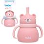 Imagem de Copo de Transição Infantil Em Silicone Com Alça Removível E Canudo 6m+ 200ml - Buba