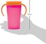 Imagem de Copo de treinamento 360 buba - rosa com tampa laranja