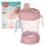 Imagem de Copo De Treinamento Bebe Infantil Com Bico 200ml Rosa Usual